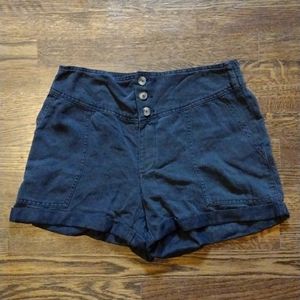 Aerie soft black high waisted shorts size medium